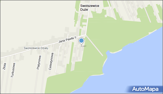 Swolszewice Duże, Rubinowa, mapa Swolszewice Duże