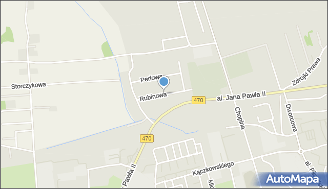 Turek, Rubinowa, mapa Turka