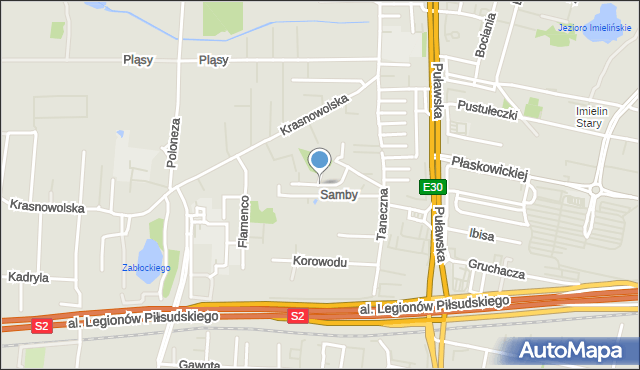 Warszawa, Rumby, mapa Warszawy