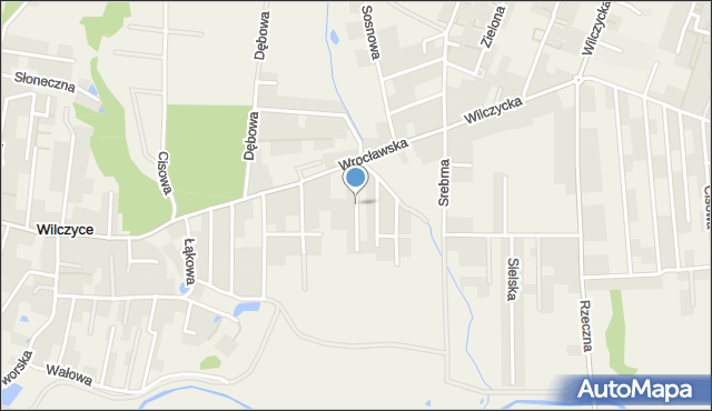 Wilczyce gmina Długołęka, Rubinowa, mapa Wilczyce gmina Długołęka