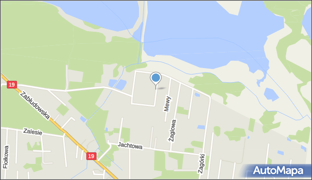 Białystok, Rybitwy, mapa Białegostoku