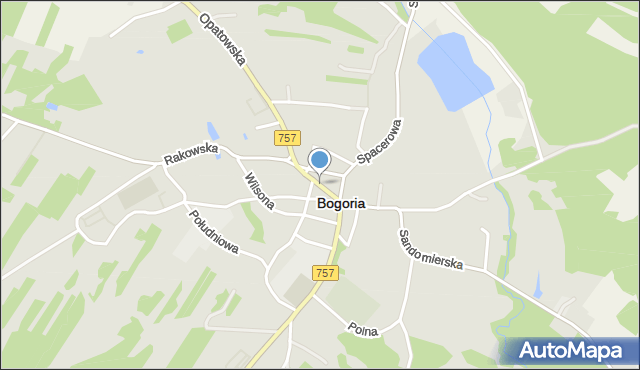 Bogoria powiat staszowski, Rynek, mapa Bogoria powiat staszowski