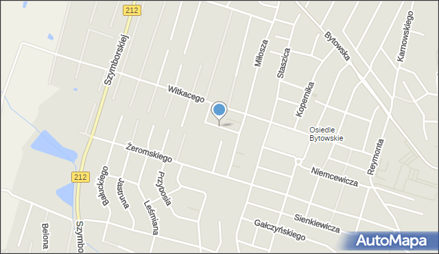 Chojnice, Rydla Lucjana, mapa Chojnic
