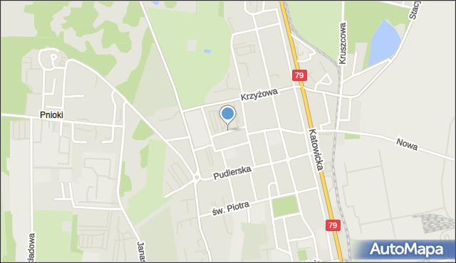 Chorzów, Rymera Józefa, mapa Chorzów