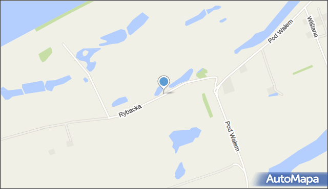 Czarże, Rybacka, mapa Czarże