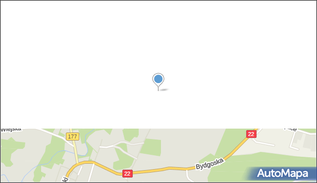 Człopa, Rybacka, mapa Człopa