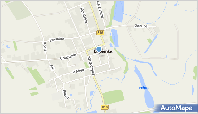 Dubienka, Rynek, mapa Dubienka