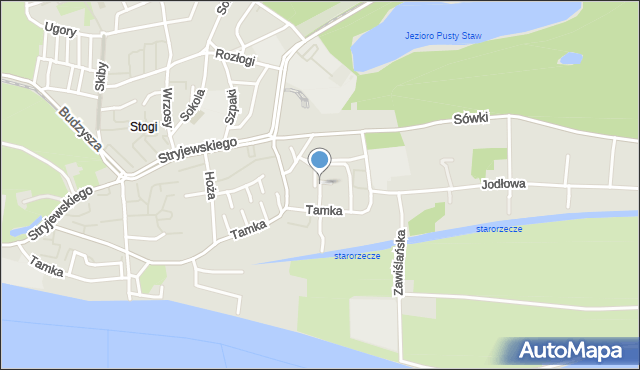 Gdańsk, Rybna, mapa Gdańska