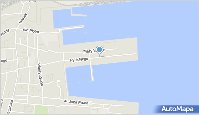 Gdynia, Rybickiego Arkadiusza, mapa Gdyni