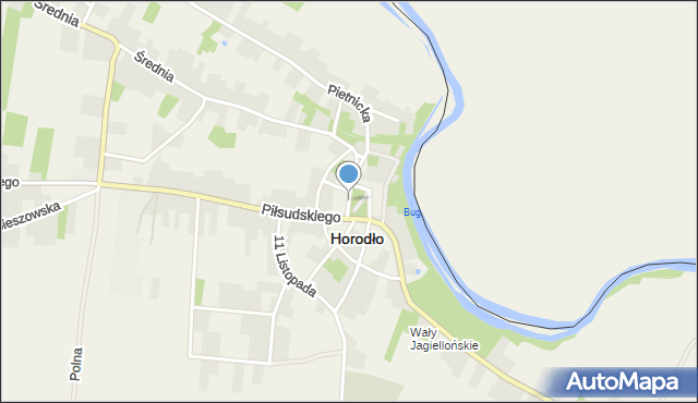 Horodło, Rynek, mapa Horodło
