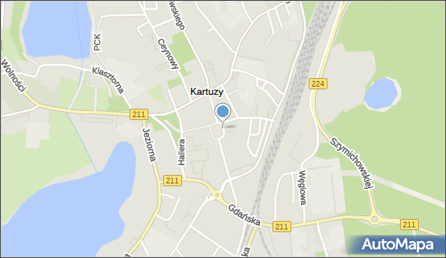 mapa kartuzy ulice Rynek Kartuzy, Ulica, 83 300