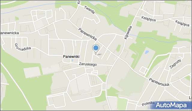 Katowice, Rybacka, mapa Katowic