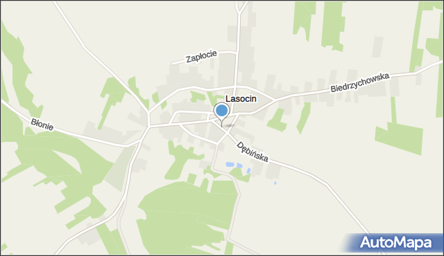 Lasocin gmina Ożarów, Rynek, mapa Lasocin gmina Ożarów