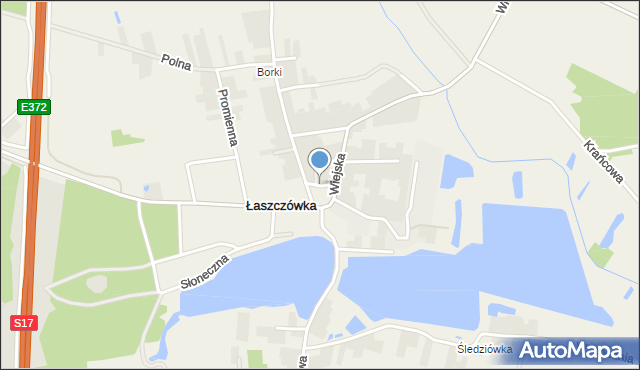 Łaszczówka, Rynek, mapa Łaszczówka