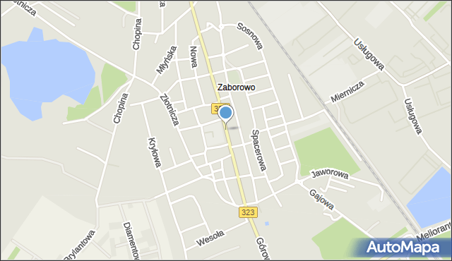 Leszno, Rynek Zaborowski, mapa Leszno