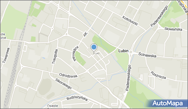Lubin, Rynek, mapa Lubin