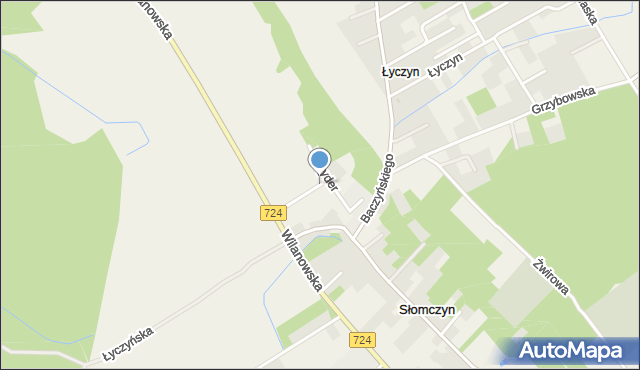 Łyczyn gmina Konstancin-Jeziorna, Ryder Sue, mapa Łyczyn gmina Konstancin-Jeziorna