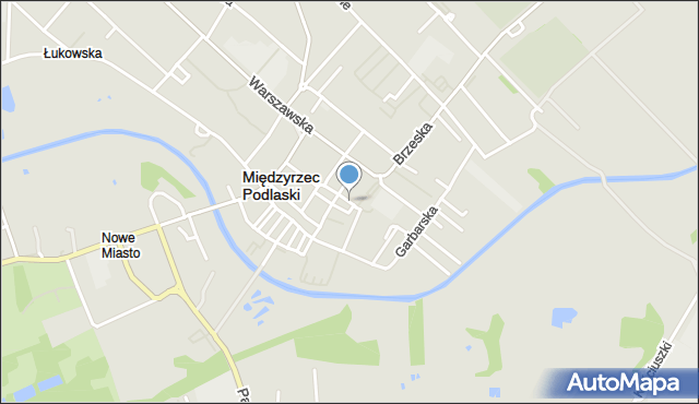 Międzyrzec Podlaski, Rymarska, mapa Międzyrzec Podlaski