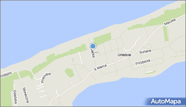 Mielno powiat koszaliński, Rybacka, mapa Mielno powiat koszaliński