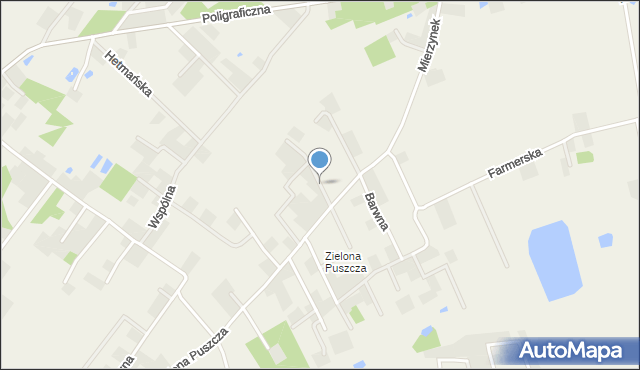Mierzynek gmina Lubicz, Rycerska, mapa Mierzynek gmina Lubicz