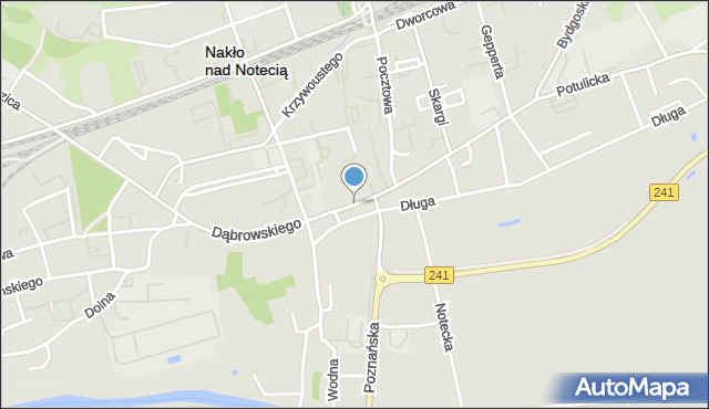 Nakło nad Notecią, Rynek, mapa Nakło nad Notecią