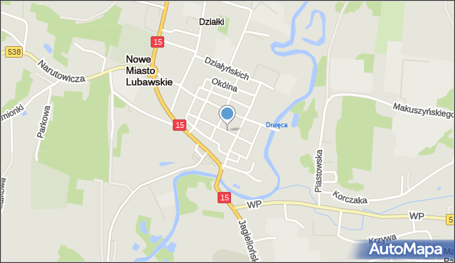 Nowe Miasto Lubawskie, Rynek, mapa Nowe Miasto Lubawskie