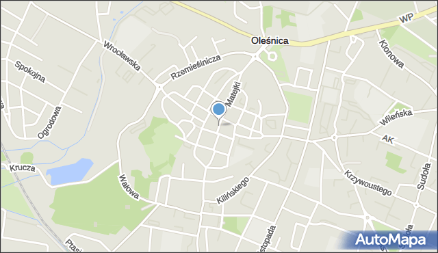 Oleśnica, Rynek, mapa Oleśnica
