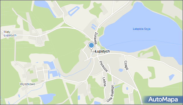 Olsztyn, Rybitwy, mapa Olsztyna