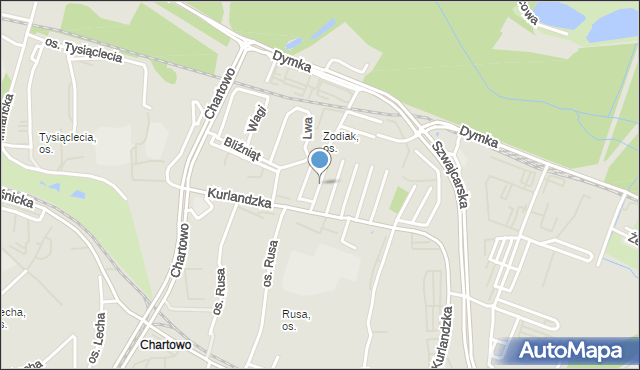 Poznań, Ryb, mapa Poznania