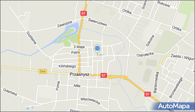 Przasnysz, Rynek, mapa Przasnysz