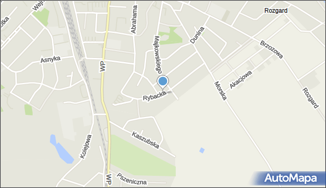 Puck, Rybacka, mapa Puck