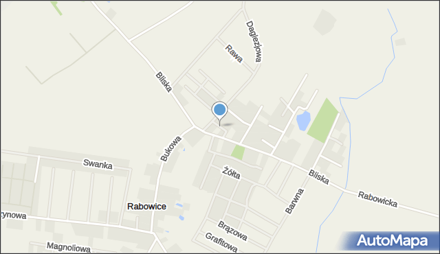 Rabowice, Rycerska, mapa Rabowice