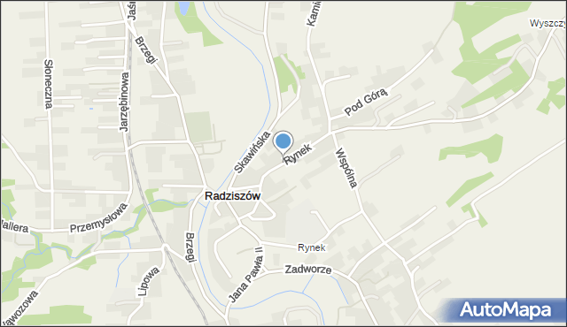 Radziszów, Rynek, mapa Radziszów