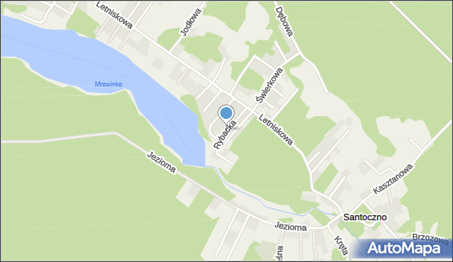 Rybakowo, Rybacka, mapa Rybakowo