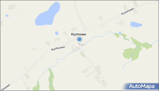 Rychnowo gmina Świecie nad Osą, Rychnowo, mapa Rychnowo gmina Świecie nad Osą