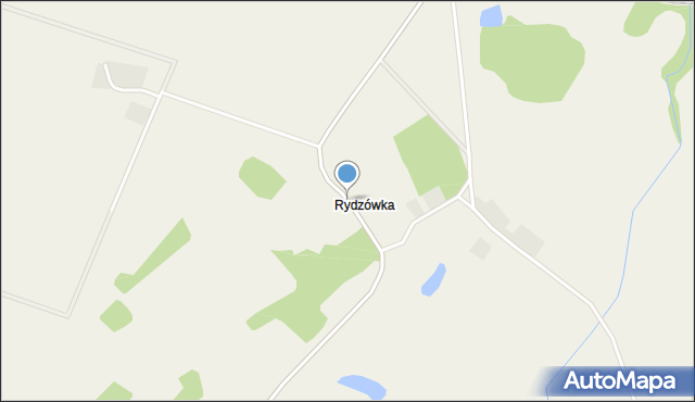 Rydzówka gmina Pasłęk, Rydzówka, mapa Rydzówka gmina Pasłęk