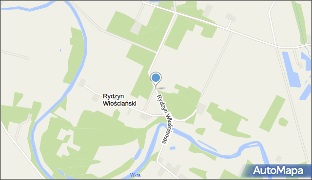 Rydzyn Włościański, Rydzyn Włościański, mapa Rydzyn Włościański
