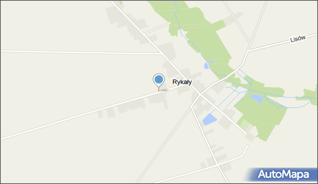 Rykały, Rykały, mapa Rykały