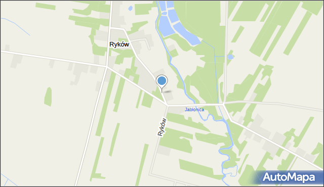 Ryków gmina Wieniawa, Ryków, mapa Ryków gmina Wieniawa