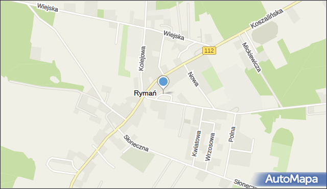 Rymań, Rymań, mapa Rymań