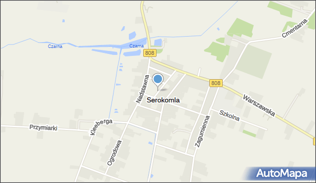 Serokomla, Rynek, mapa Serokomla