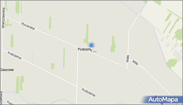 Skarżysko-Kamienna, Rycerska, mapa Skarżysko-Kamienna
