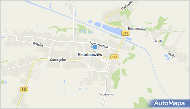 Skierbieszów, Rynek, mapa Skierbieszów