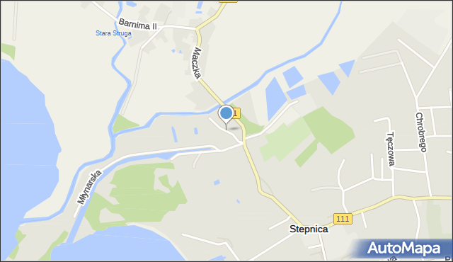 Stepnica, Rybacka, mapa Stepnica