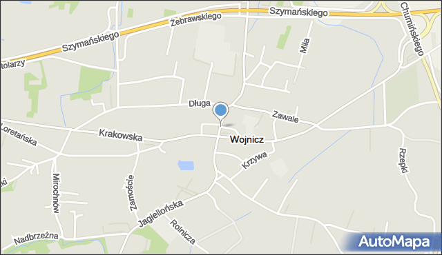 Wojnicz, Rynek, mapa Wojnicz