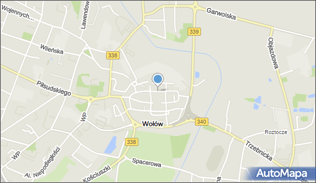 Wołów, Rynek, mapa Wołów