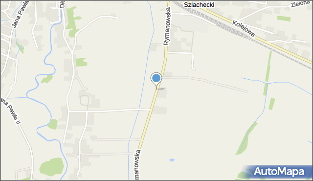 Wróblik Szlachecki, Rymanowska, mapa Wróblik Szlachecki