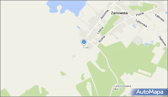 Żarnowska, Rybacka, mapa Żarnowska