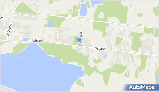 Zaścianki gmina Grabówka, Rybacka, mapa Zaścianki gmina Grabówka