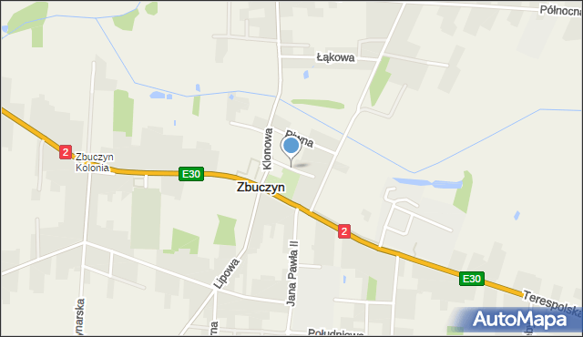 Zbuczyn, Rynek, mapa Zbuczyn